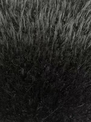 Tissu de fourrure fausse longue pile avec motif teint à la pointe et 1200gm