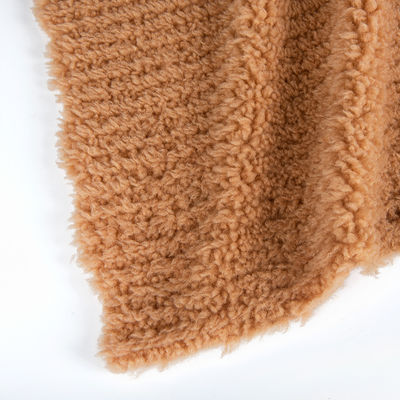 100% polyester en tissu de fourrure à tricot doux en peluche Shu Velveteen Mirco Sherpa