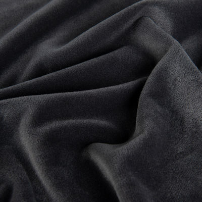 Tissu de velours en peluche courte 95%Polyester 5%Spandex Elastique Couleur personnalisée