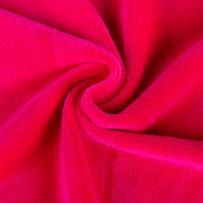 Tissu de velours en peluche courte 95%Polyester 5%Spandex Elastique Couleur personnalisée