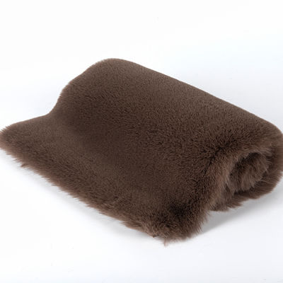 Polyester Longue pile Faux fourrure Trim Tissu pour super doux Faux fourrure de lapin