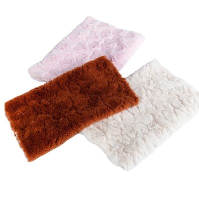Tissu de moquette en fourrure de lapin avec motif de conception largeur 58/60" tissage de type tricoté
