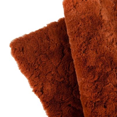 Tissu de moquette en fourrure de lapin avec motif de conception largeur 58/60" tissage de type tricoté