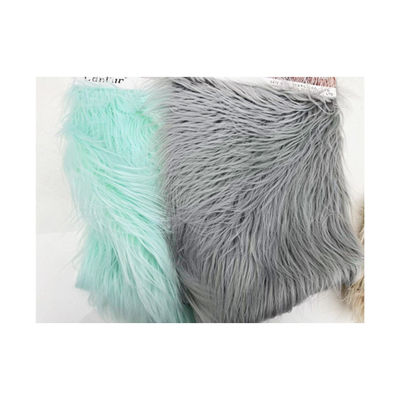 450 grammes de tissu de fourrure imprimé coloré pour tapis à longue pile en peluche rideau en peluche 65 mm