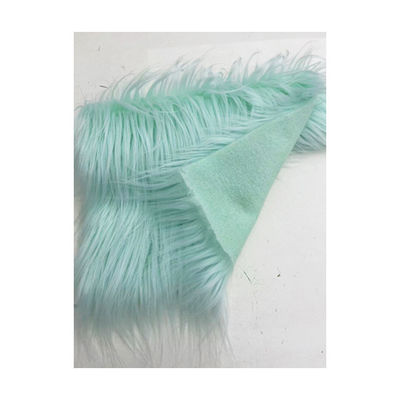 450 grammes de tissu de fourrure imprimé coloré pour tapis à longue pile en peluche rideau en peluche 65 mm