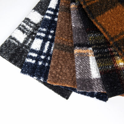 Tissus de polyester en tissu de fourrure de Teddy pour vêtements de froid