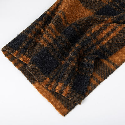 Tissus de polyester en tissu de fourrure de Teddy pour vêtements de froid
