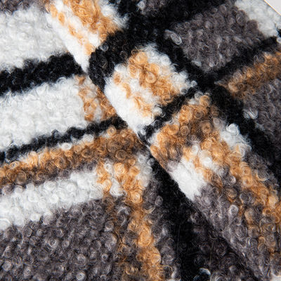 Tissus de polyester en tissu de fourrure de Teddy pour vêtements de froid
