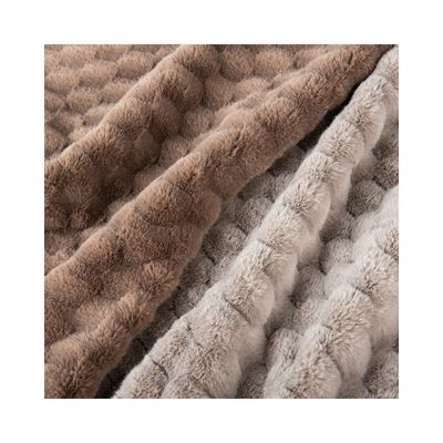 Tissu en fourrure de lapin à la peau douce et brossée pour vêtement/tissus domestiques/chaussettes