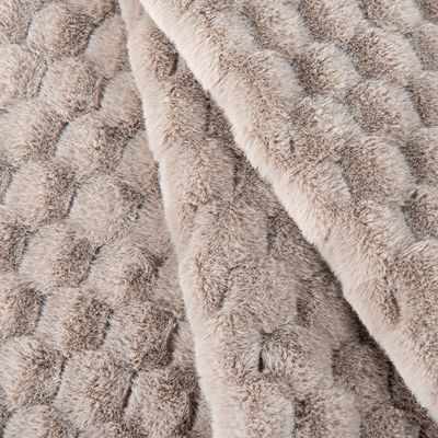Tissu en fourrure de lapin à la peau douce et brossée pour vêtement/tissus domestiques/chaussettes
