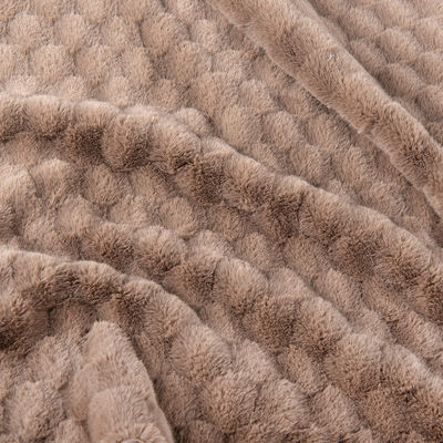 Tissu en fourrure de lapin à la peau douce et brossée pour vêtement/tissus domestiques/chaussettes