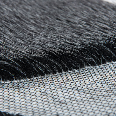 Matériau de dos 100% arcylique artificiel Jacquard Longue fourrure Faux fourrure Tissu pour vêtement