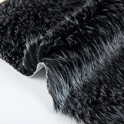 Matériau de dos 100% arcylique artificiel Jacquard Longue fourrure Faux fourrure Tissu pour vêtement