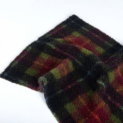 Fabrique de Teddy en polyester 100% Jacquard Fabrique Sherpa Parfait pour les couvertures