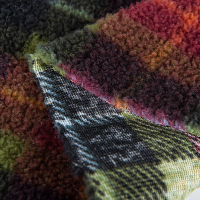 Fabrique de Teddy en polyester 100% Jacquard Fabrique Sherpa Parfait pour les couvertures