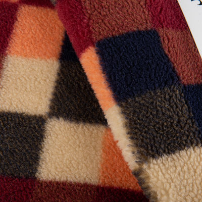 Fabrique de Teddy en polyester 100% Jacquard Fabrique Sherpa Parfait pour les couvertures