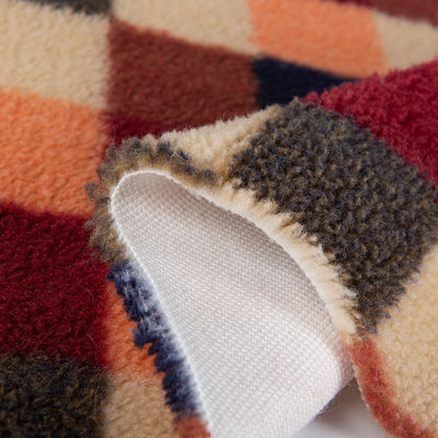 Fabrique de Teddy en polyester 100% Jacquard Fabrique Sherpa Parfait pour les couvertures