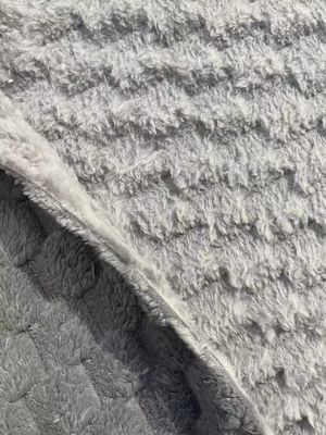 Résistant au vent, personnalisable, compte de fils, tissu de laine Sherpa douce pour couverture, 100% polyester
