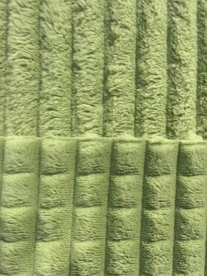 Tissu à carreaux à double face en flanelle de laine pour couverture d'hiver Super Soft 100 Polyester