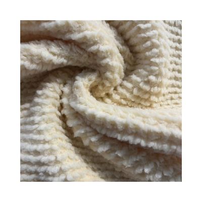 Tissus à double face super chaud pour la maison Textiles brosse longue pile Faux fourrure Tissu pour couverture