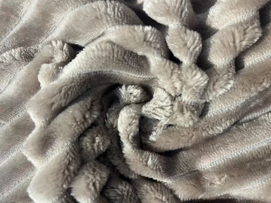 Couverture hivernale sur mesure en tissu de laine de flanelle super douce avec nombre de fils personnalisable
