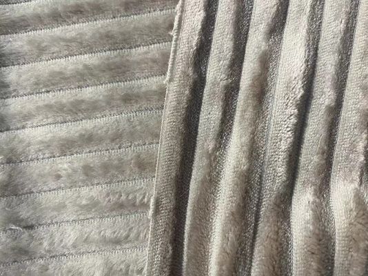 Couverture hivernale sur mesure en tissu de laine de flanelle super douce avec nombre de fils personnalisable