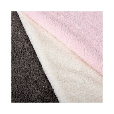 Modèle personnalisé Mirco Sherpa Tissu en laine pour vêtement maison textile Largeur 58/60" Design