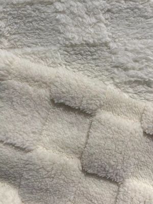 Tissu de laine à motif jacquard à tricot doux pour Shu Velveteen double face Mirco Sherpa