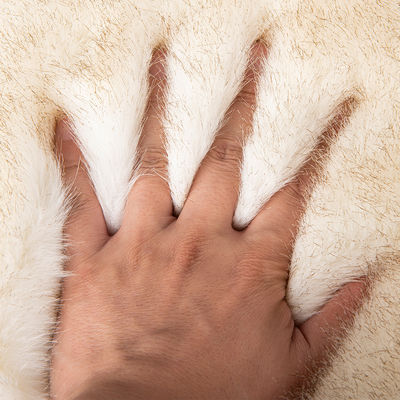 Poids élevé en peluche à tricot Technique de soutien à la chevelure longue Pile douce faux fourrure pour et tissu