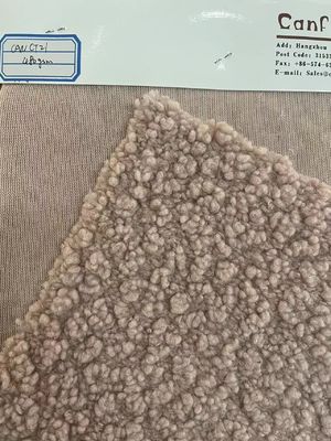Tissus en tissu de laine de peluche en tricot doux et durable pour le textile/l'habillement/les jouets
