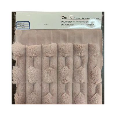 Tissus en fourrure fausse à pile courte douce et durable pour textile domestique