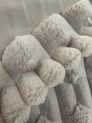 Tissus en fourrure fausse à pile courte douce et durable pour textile domestique
