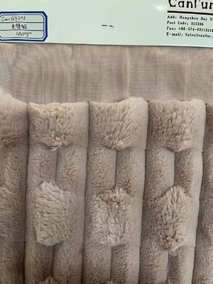 Tissus en fourrure fausse à pile courte douce et durable pour textile domestique
