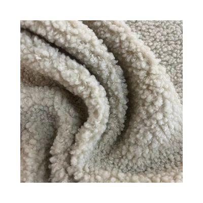 Tissu en laine de Teddy pour textile/habillement/jouets résistant à l'abrasion et personnalisable