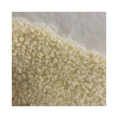 Tissu de velours en laine de Teddy 100% polyester pour vêtements textiles ménagers coussins et jouets