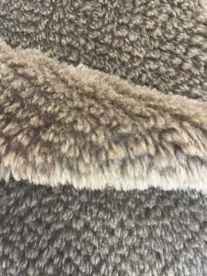 Tissu artificiel en peluche douce et en fourrure fausse Sherpa Teddy avec matériau avant 100% polyester