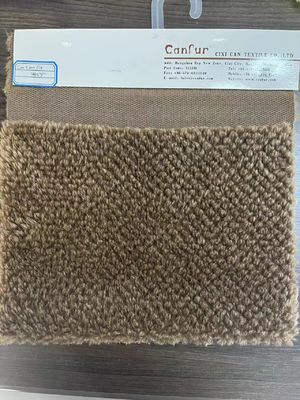 Tissu artificiel en peluche douce et en fourrure fausse Sherpa Teddy avec matériau avant 100% polyester
