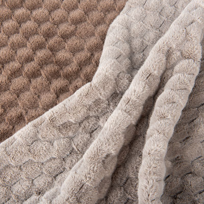 Tissu de fourrure artificielle 100% polyester brossé pour femmes largeur de manteau 58/60
