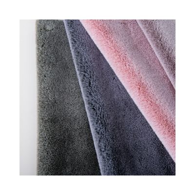 Tissu en peluche courte fourrure fausse pour vêtement