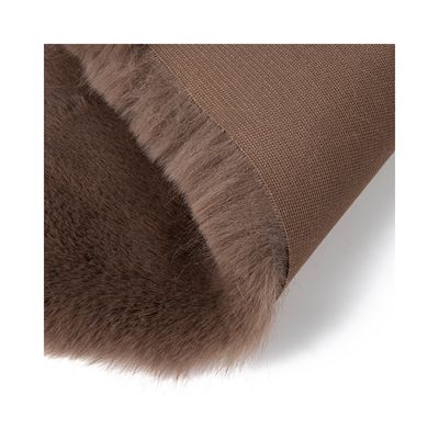 Légère confortable Luxe Longue pile Faux lapin Faux fourrure de vison Tissu de foulard pour capuche foulard