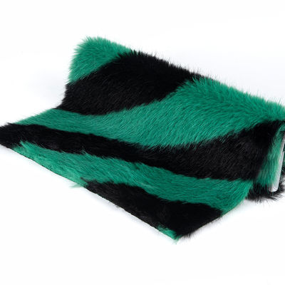 Tissu de fourrure artificielle longue et claire personnalisable en 100% polyester