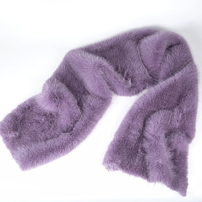 Tissu en tricot à l'aide d'un support 100% polyester à longue pile en fourrure fausse pour les clients finaux