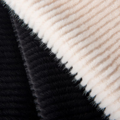 Tissu de fourrure courte douce et fausse largeur de manteau 58/60 modèle solide technologie avancée