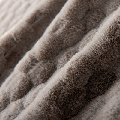 100% polyester design, fourrure de lapin douce, faux fourrure pour vêtement, textile domestique ou tapis
