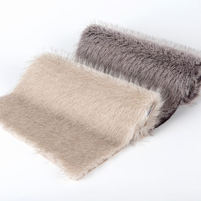 Longueur de pile 70-80 mm Cheveux acryliques à pointe de teinture Tissu de fourrure synthétique pour manteau d'hiver