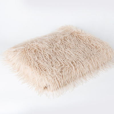 Longueur de pile 70-80 mm Cheveux acryliques à pointe de teinture Tissu de fourrure synthétique pour manteau d'hiver